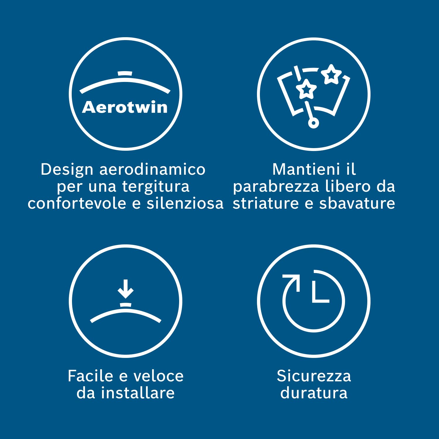 Bosch Spazzole tergicristallo AM466S Aerotwin set 2 pezzi anteriori aerodinamiche