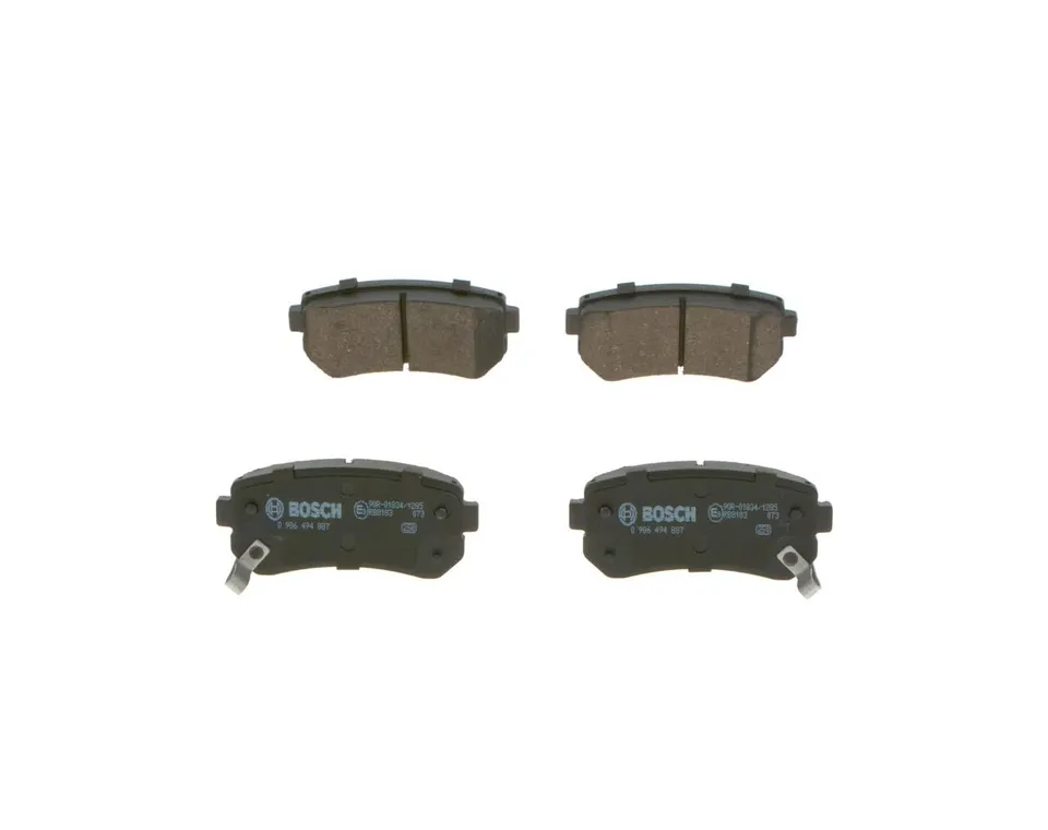 Bosch Sistema frenante 0986494887 pastiglie freno kit per disco senza rame