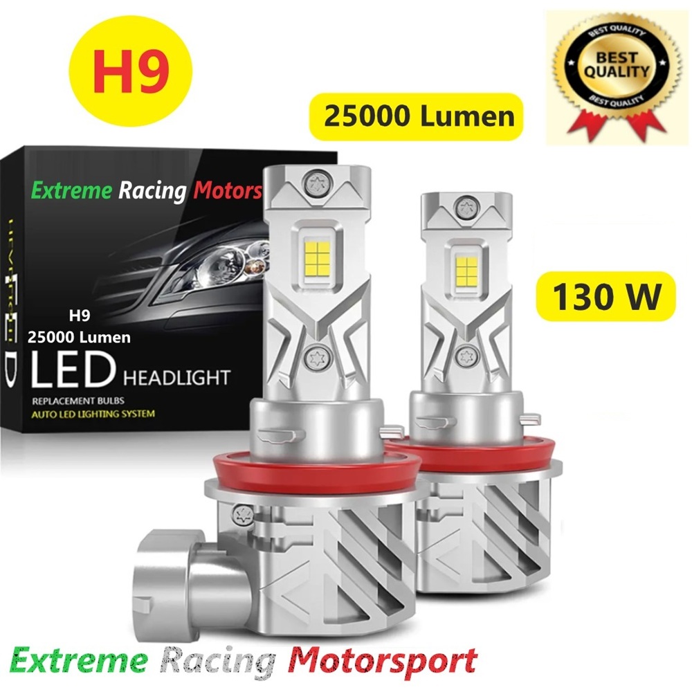 Xtreme Racing Lampadine LED XTRMVS25 H9 lampade LED 6500K 20000 lumen