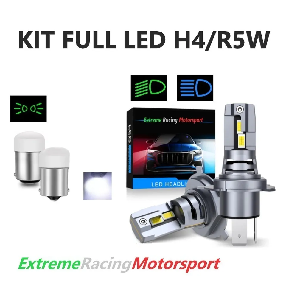 Xtreme Racing Kit Illuminazione LED Kit Lampade FULL LED R5W/H4 PP bianco 6000K