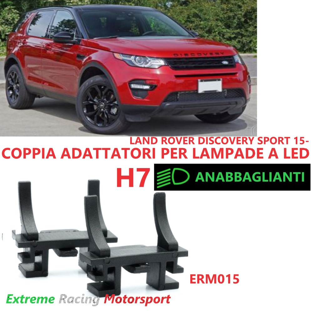 Xtreme Racing Accessori per Illuminazione LED ERM015 Land Rover Discovery Sport 15- adattatori H7 LED ABS
