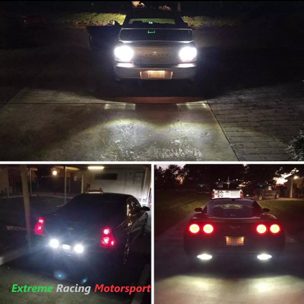 Xtreme Racing Lampadine LED ERM T20 7440 W21W 35 CPS LED bianco ghiaccio