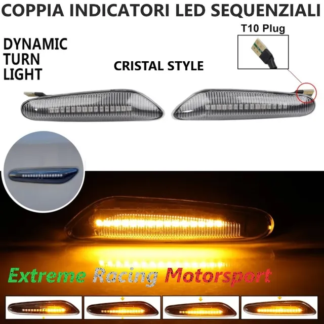 Xtreme Racing Indicatori di Direzione LED ERM IDSQ dinamici BMW 3 E90 E91 05-12 Cristal Fumè