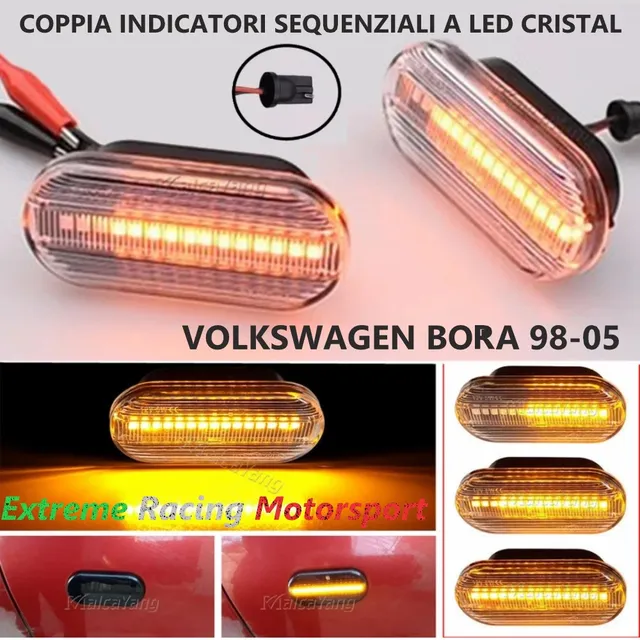 Xtreme Racing Indicatori di Direzione LED IDSQ VW Bora 1998-2005 dinamici coppia fumé