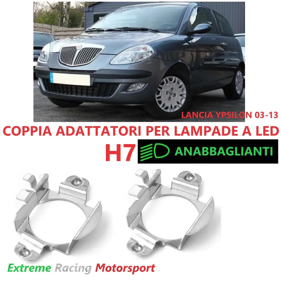Xtreme Racing Accessori per Illuminazione LED ERM004 adattatori H7 2 pezzi metallo