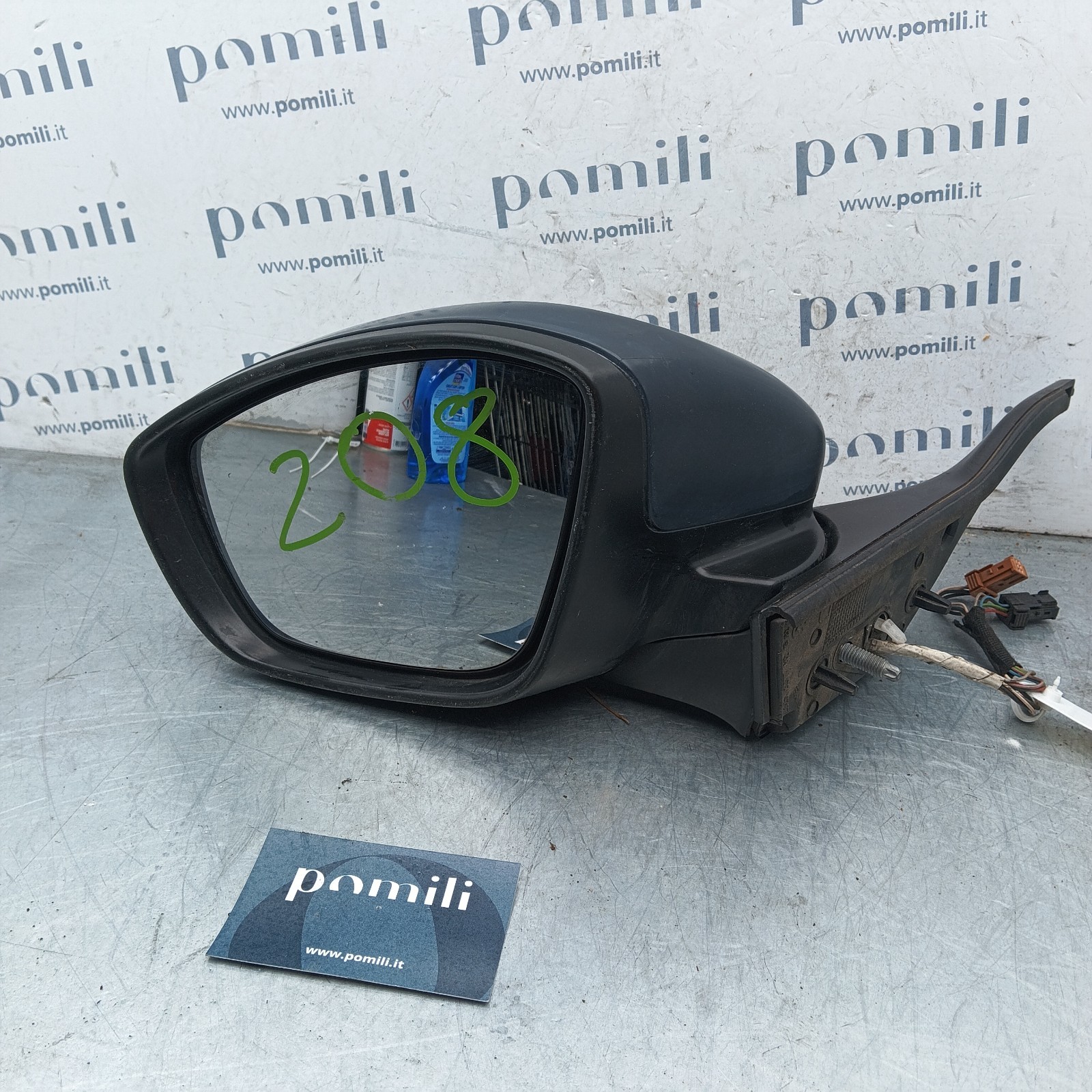Pomili Cristalli Specchietto retrovisore sinistro Peugeot 208 232673077 9 pin usato