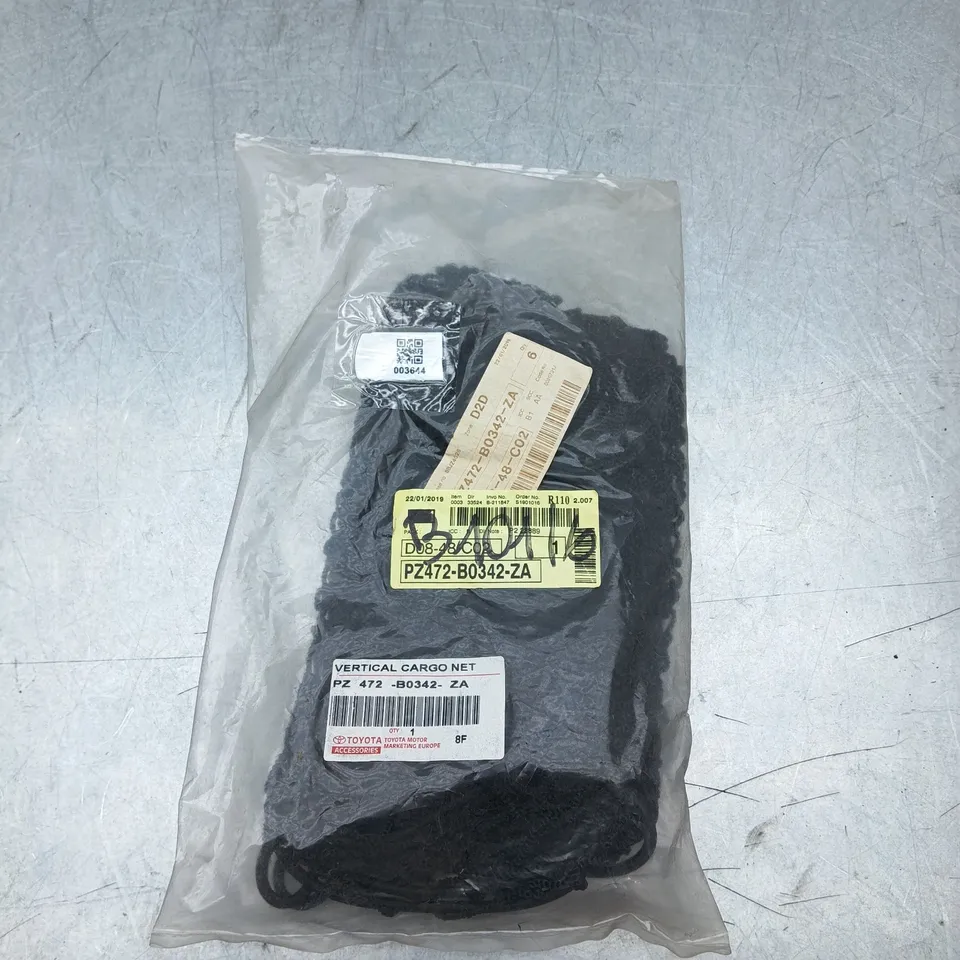 Pomili Rivestimenti interni Rete verticale bagagliaio Toyota Yaris III PZ472-B0342-ZA nuova