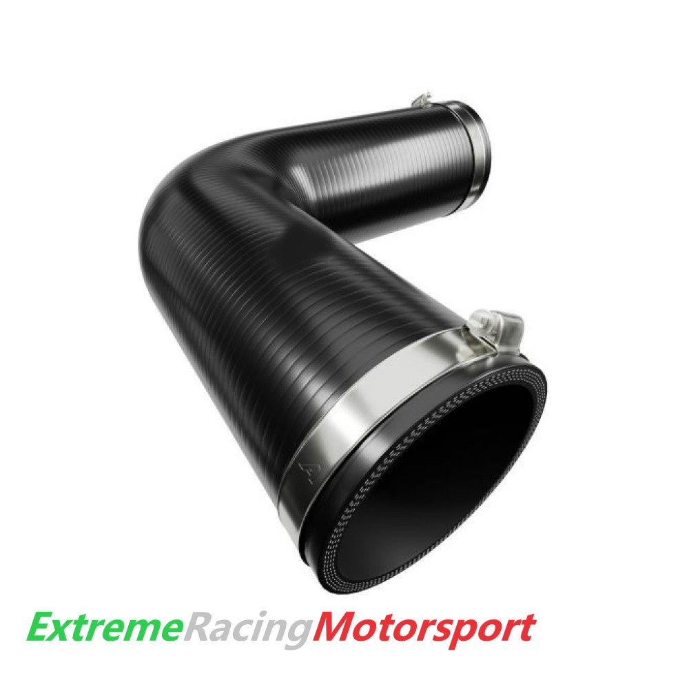 Xtreme Racing Impianto Carburante e Regolatori di Pressione Curva Siliconica 90° ERM con Collari D. 60 mm NERO