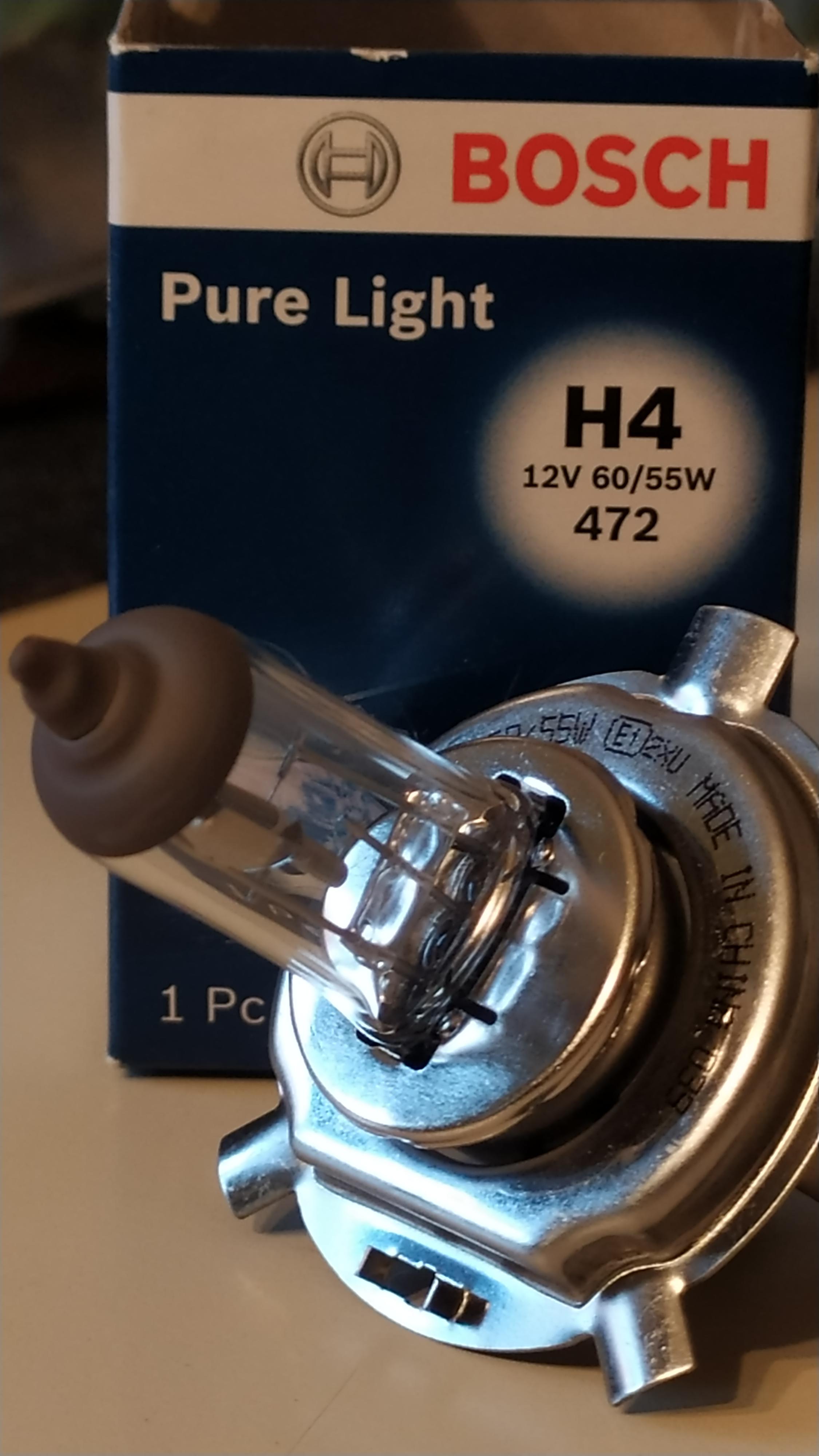 Bosch Lampadine e illuminazione Pure Light H4 lampadina 12 V 60/55 W