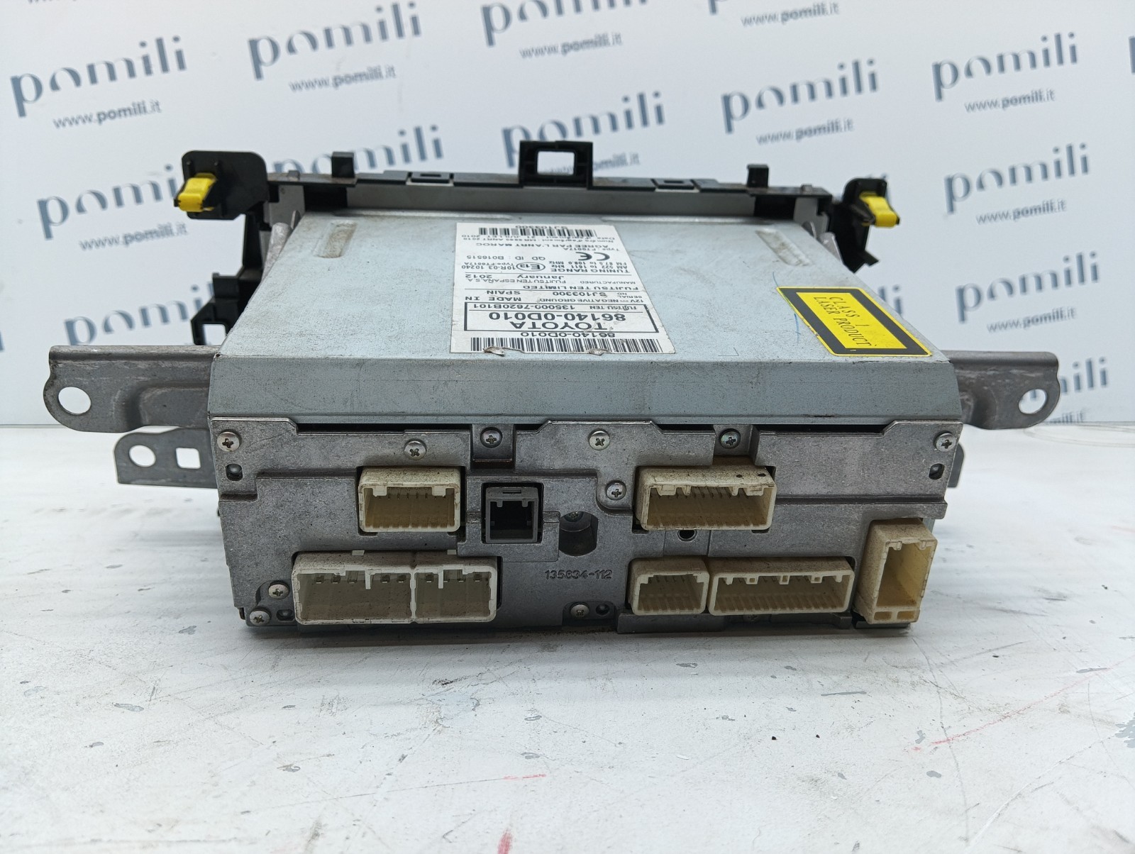 Pomili Elettronica/batteria ibride Yaris P13 autoradio usata OEM 86140-0D010