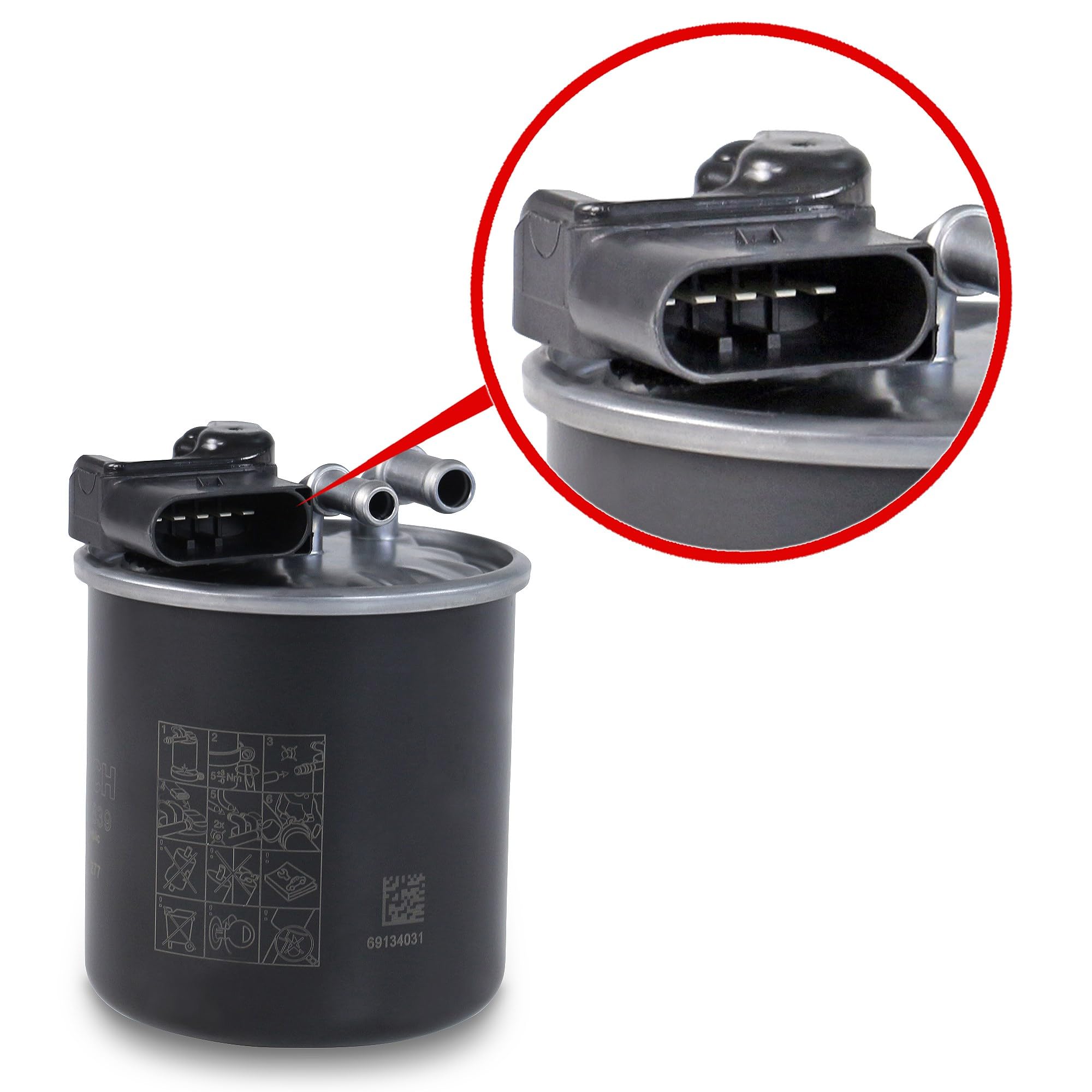 Bosch HCP Filtri F026402839 filtro carburante diesel in linea Ø86 x 100 mm