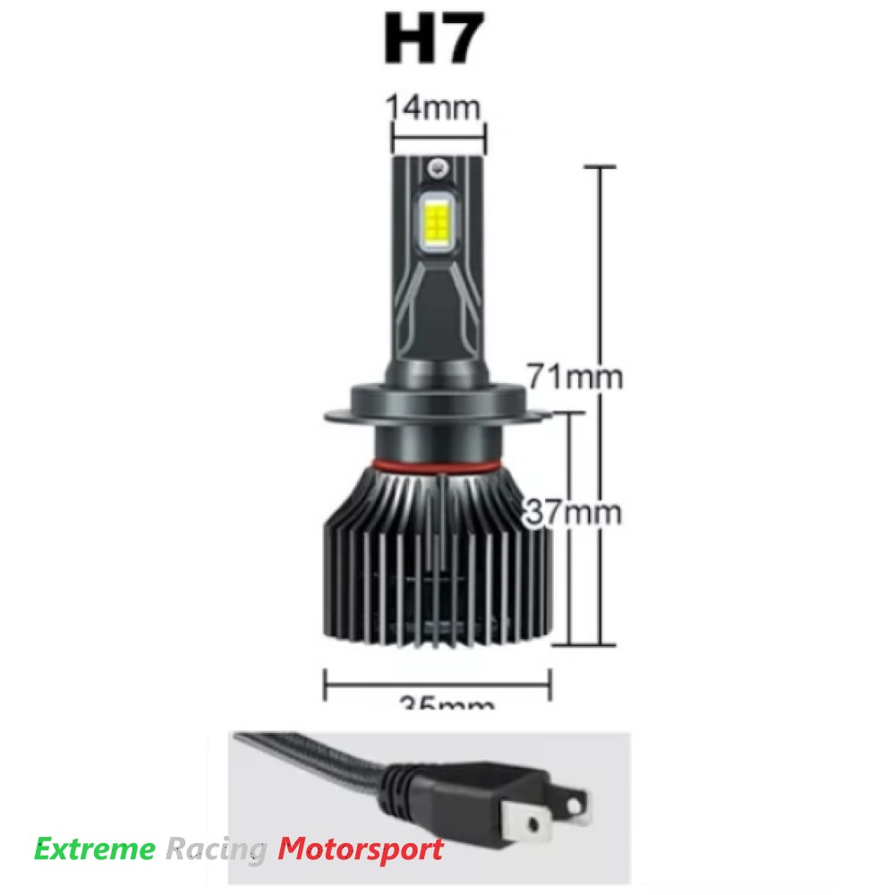 Xtreme Racing Lampadine LED ERM F4 22K lampadine 6500K 2 pezzi