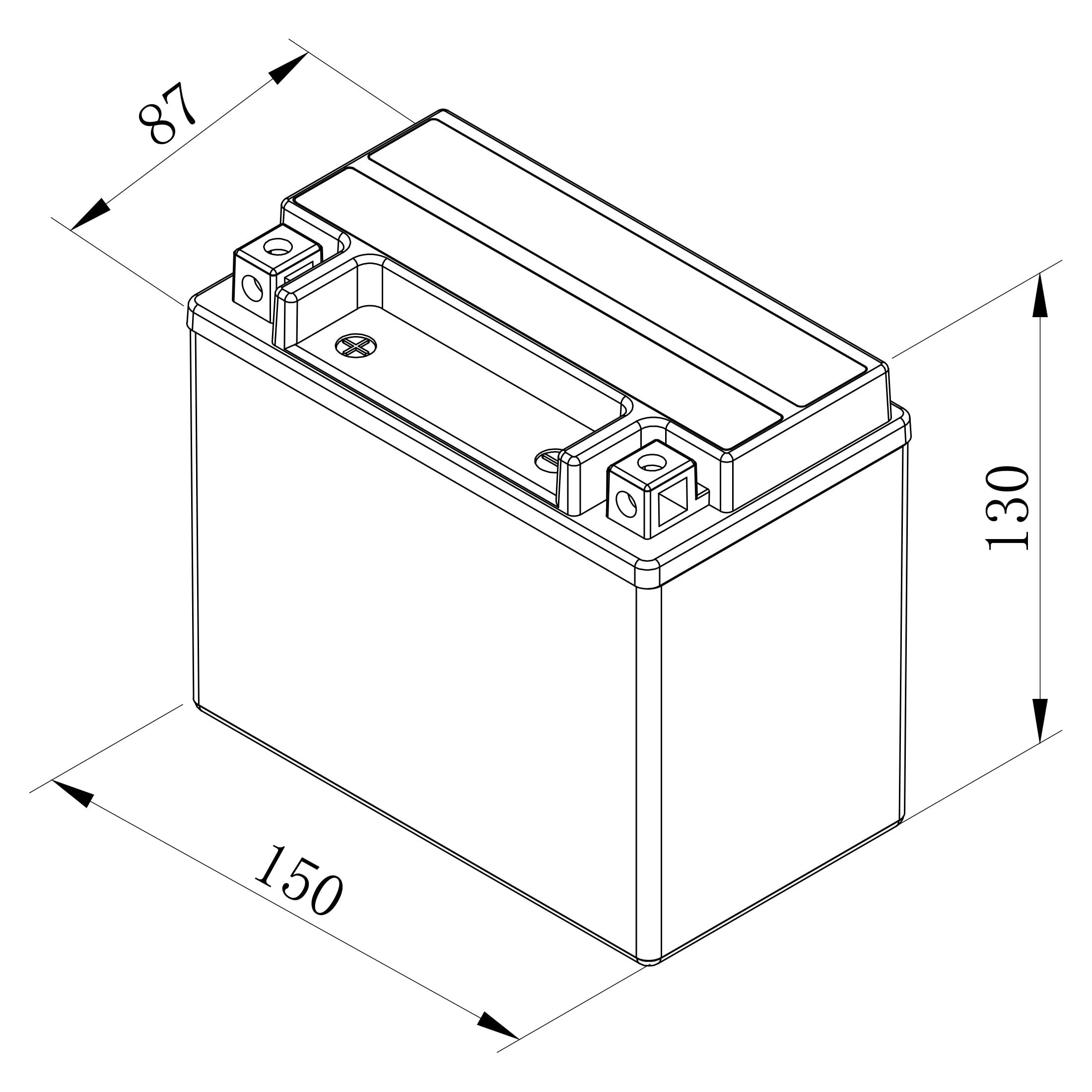 Bosch HCP Batterie FA104 AGM 12V 10Ah per moto, pronta all'uso