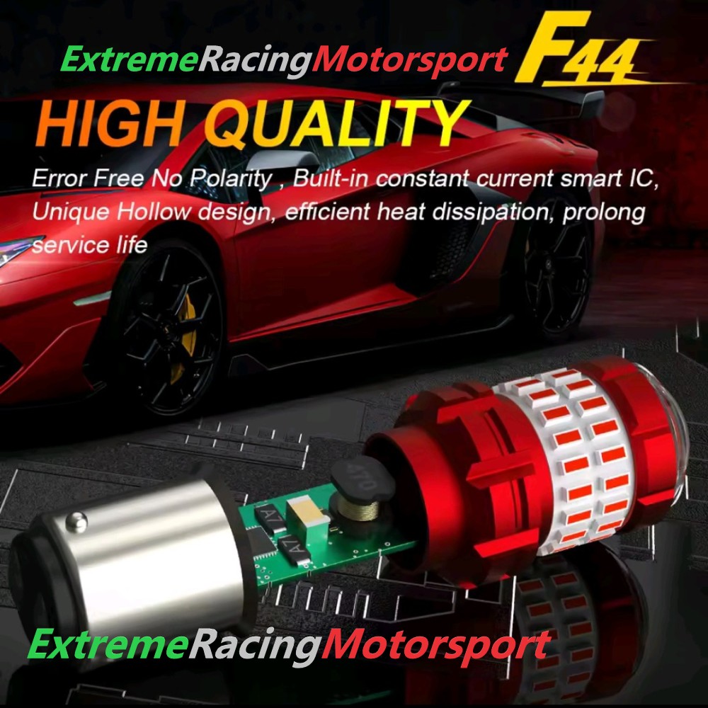 Xtreme Racing Lampadine LED F44 1156 BA15S P21W kit 4 pezzi rosse