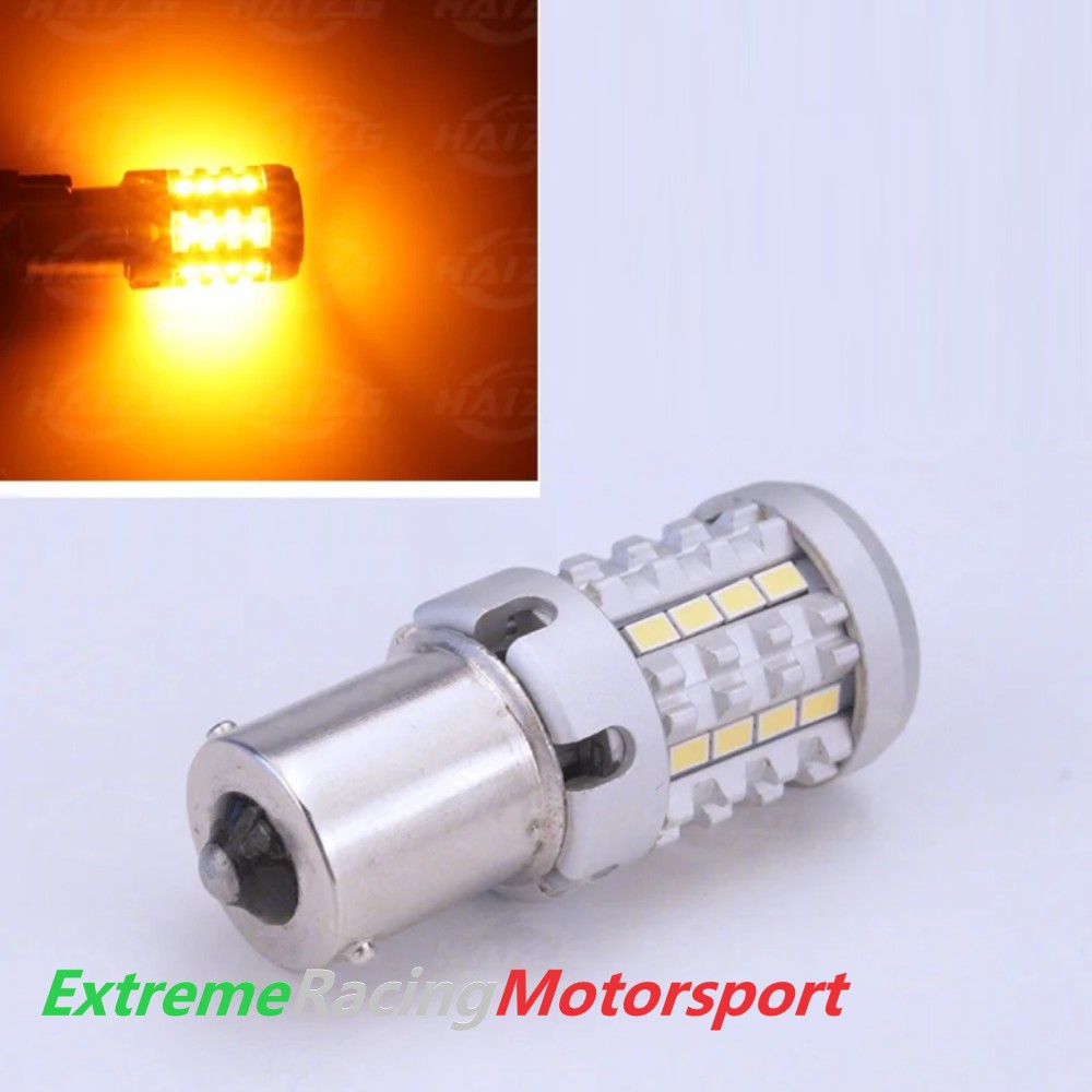 Xtreme Racing Lampadine LED Extreme Vision BA15S P21W arancioni 2 pezzi CANBUS