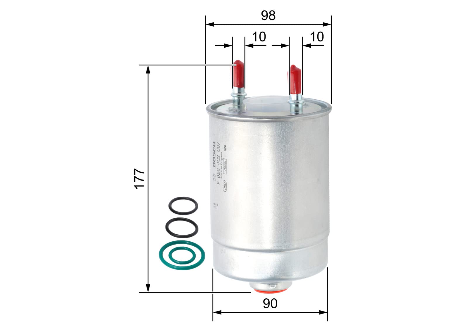 Bosch HCP Filtri F026402067 filtro carburante diesel