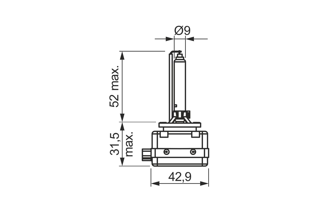 Bosch D1S Xenon HID lampadina faro 35 W 1 pezzo
