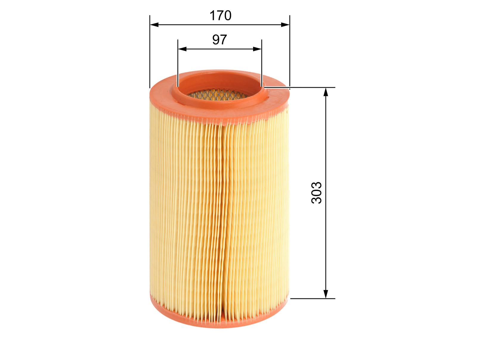 Bosch Filtri F026400059 filtro aria 1 pezzo per veicoli commerciali