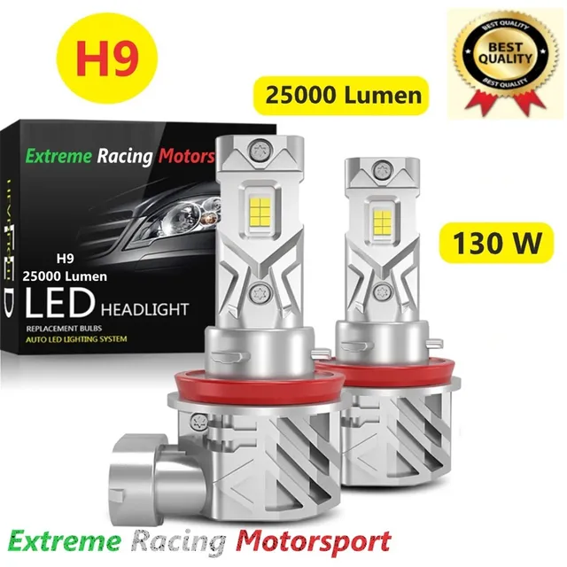 Xtreme Racing Lampadine LED XTRMVS25 H9 lampade LED 6500K 20000 lumen