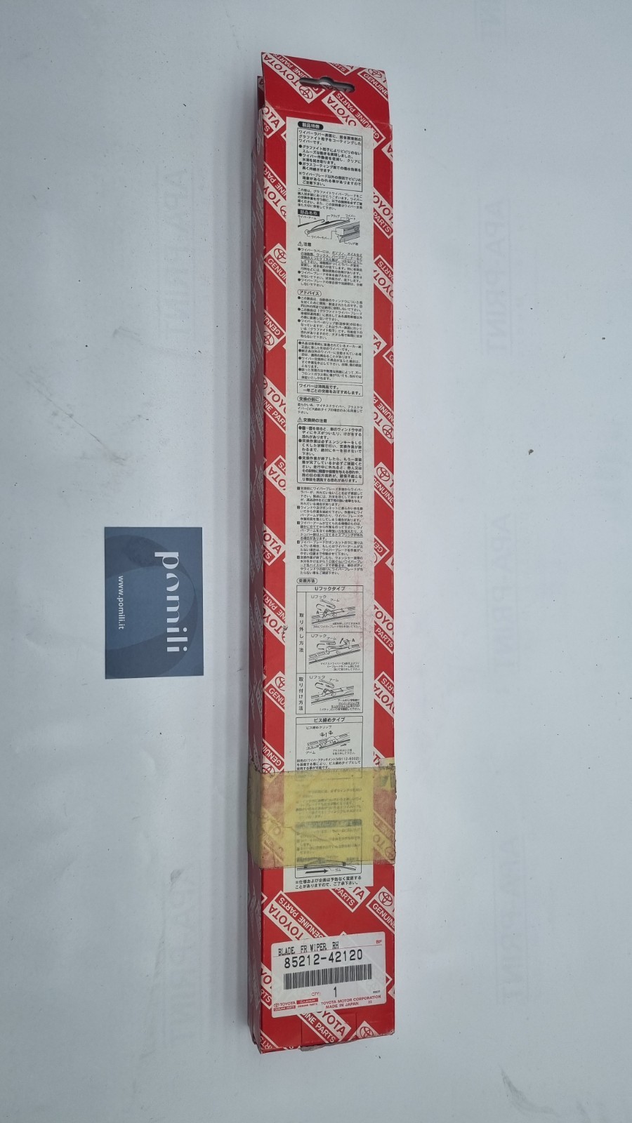 Pomili Cristalli Spazzola tergicristalli anteriore destra 425 mm Toyota Lexus nuova OEM 85212-42120