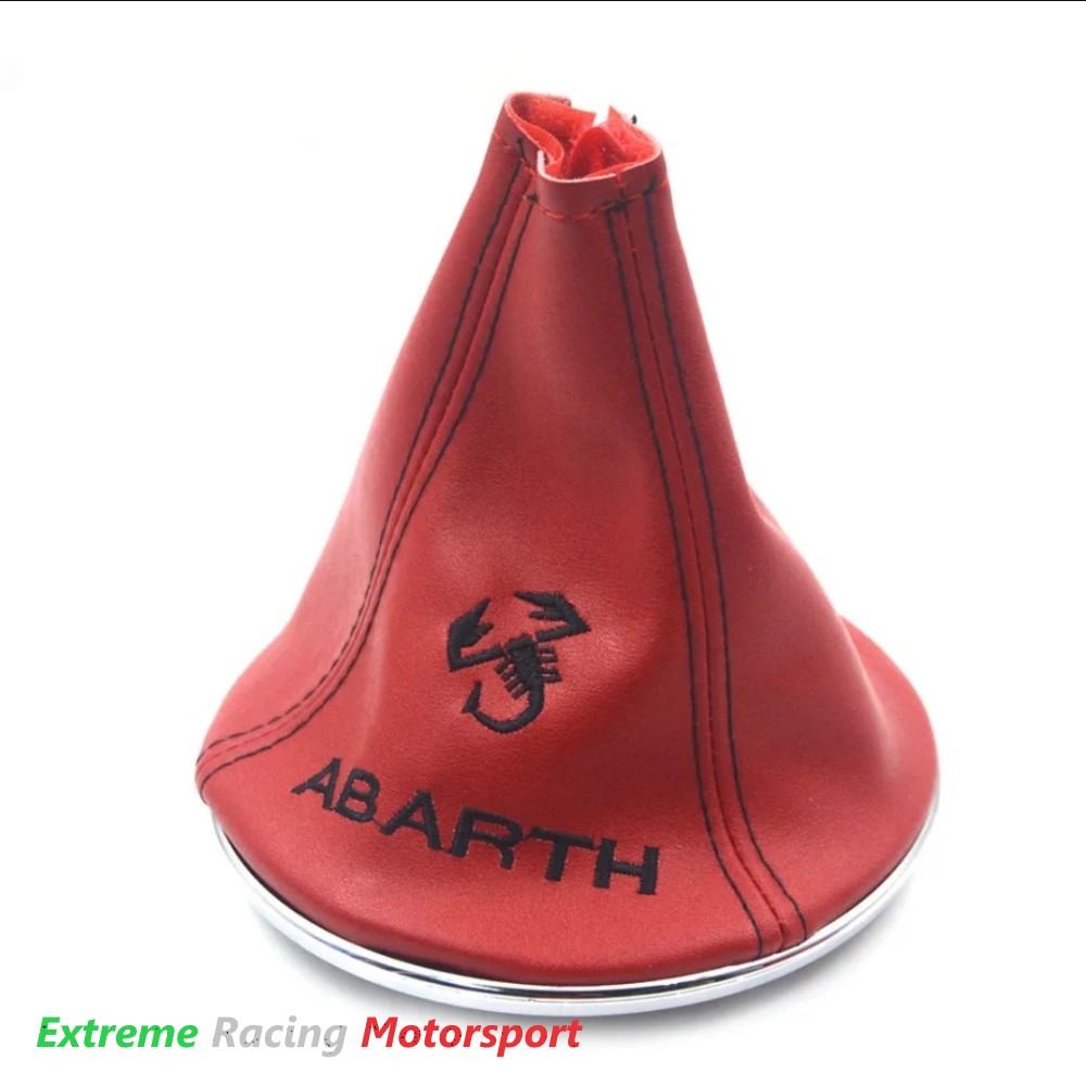 Xtreme Racing Portafogli e Articoli in Ecopelle Cuffia cambio Abarth 500 595 695 bianca