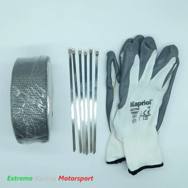 Xtreme Racing Impianto Carburante e Regolatori di Pressione benda termica scarico viola 10 m in fibra di vetro