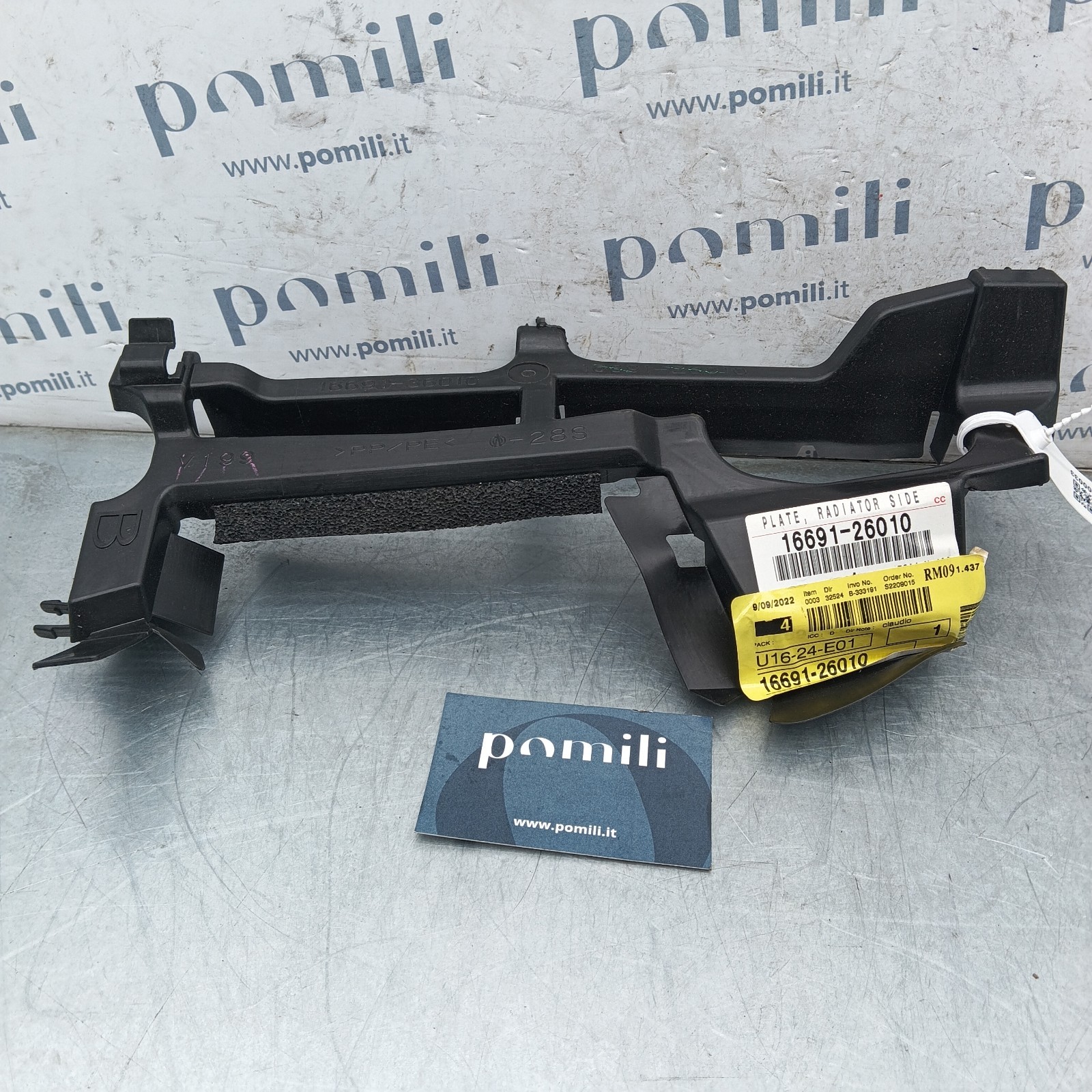 Pomili Motore e cambio con supporti Convogliatore Aria Radiatore DX Toyota RAV4 16691-26010 convogliatore nuovo