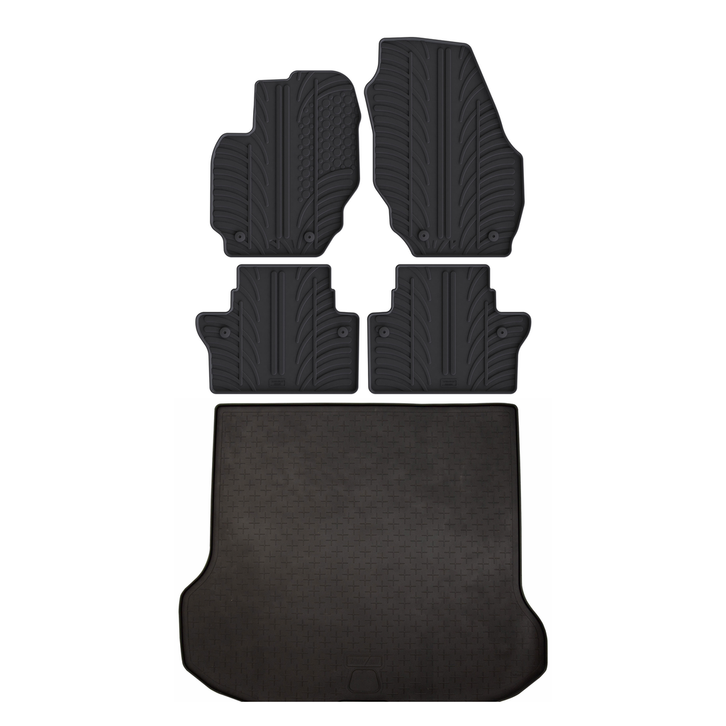 Travall Bundles Volvo V70 2008-2016 kit tappetini e vasca baule in gomma