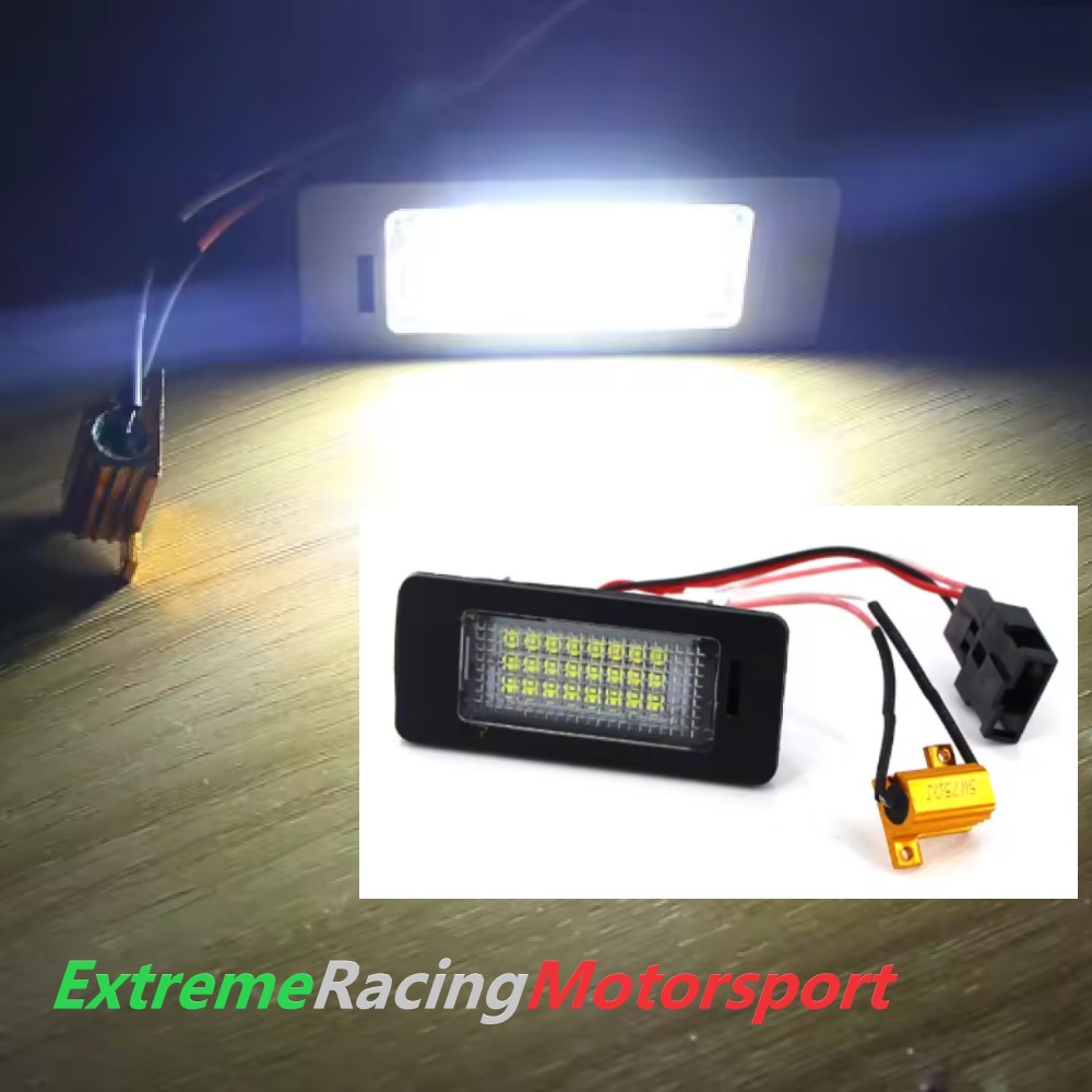 Xtreme Racing Accessori per Illuminazione LED Audi A4 B8 Pre Restyling 08-10 placchette targa LED coppia CANBUS