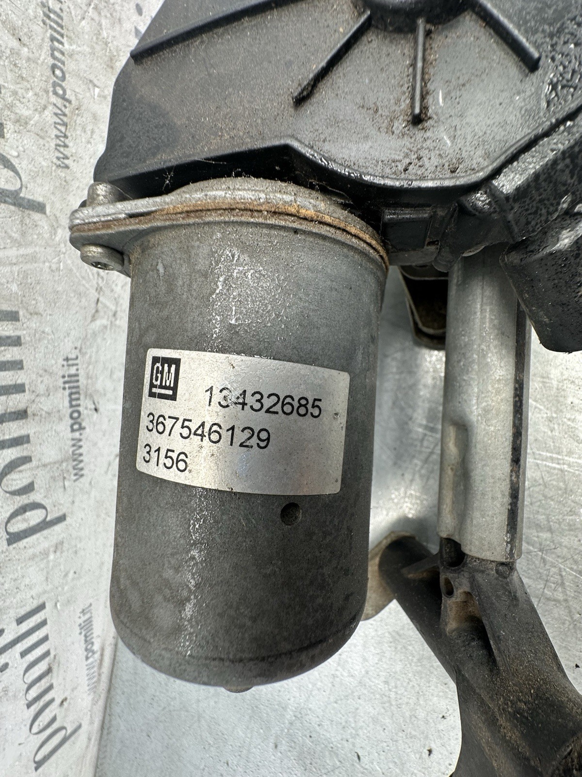 Pomili Cristalli motorino tergicristallo anteriore Opel Corsa E Adam 13432685 usato 12 V