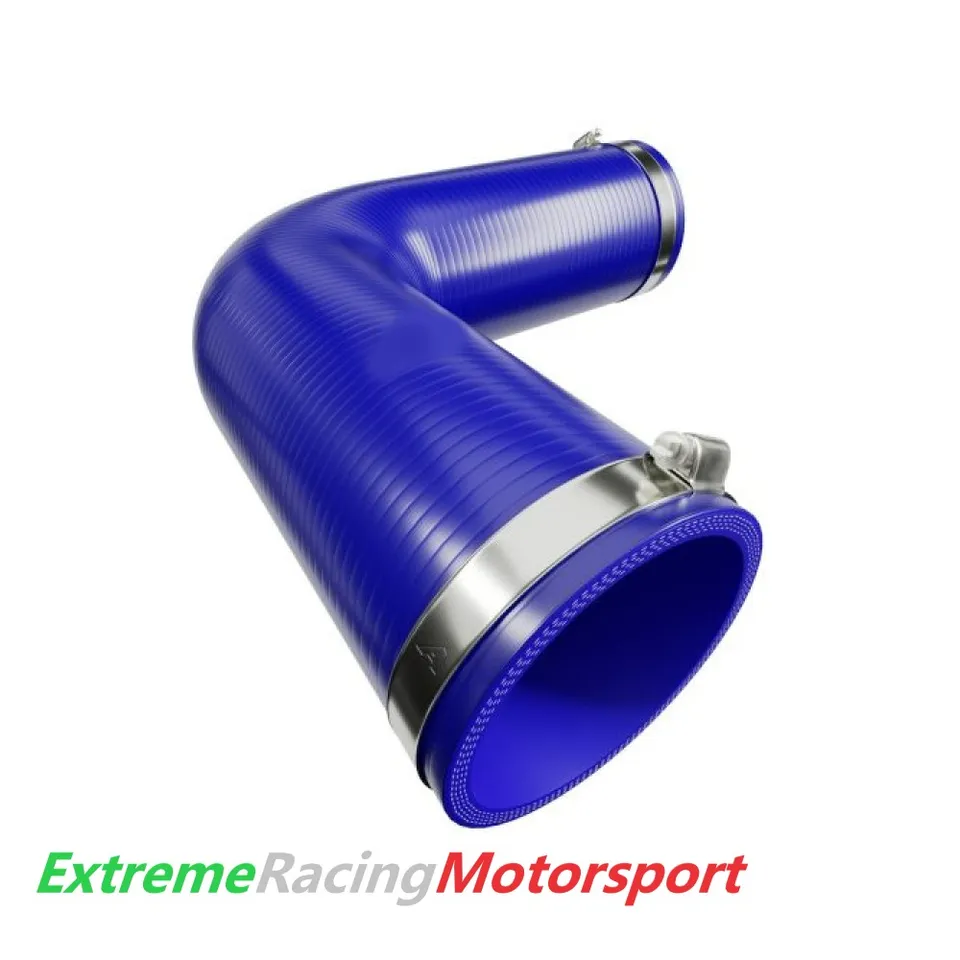 Xtreme Racing Impianto Carburante e Regolatori di Pressione curva siliconica 90° 60 mm blu