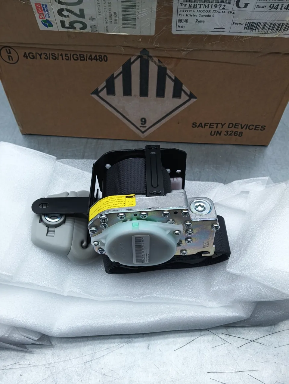 Pomili Dispositivi di sicurezza 73210-0D031-C3 cintura Toyota Yaris III anteriore destra