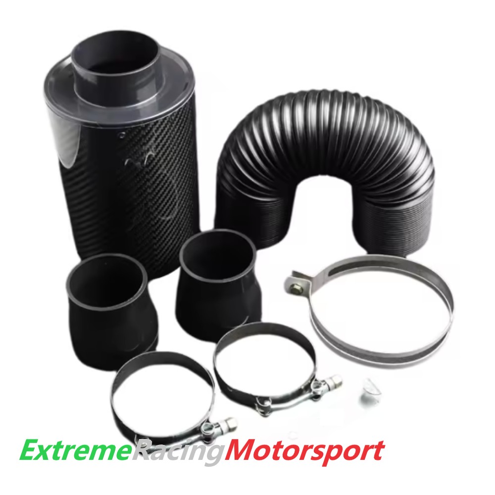 Xtreme Racing Filtri Aria Filtro Aria Aspirazione Diretta in Carbonio ERM Bianco 76 mm lavabile