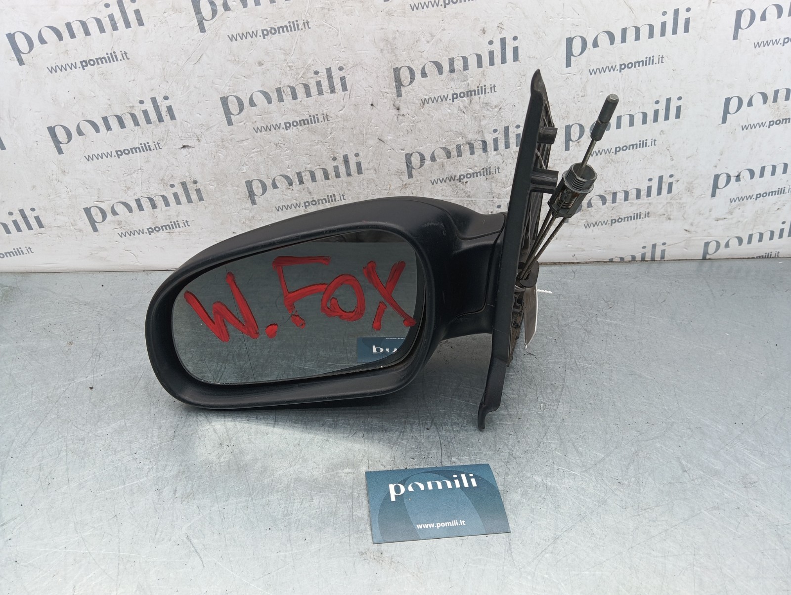 Pomili Cristalli Specchietto retrovisore sinistro manuale Volkswagen Fox (2005-2010) 20N4502 usato