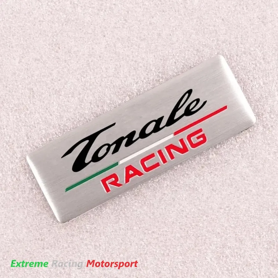 Xtreme Racing Decorazioni Auto Stemma Interno Tonale Racing Silver 6,5x2,3 cm alluminio