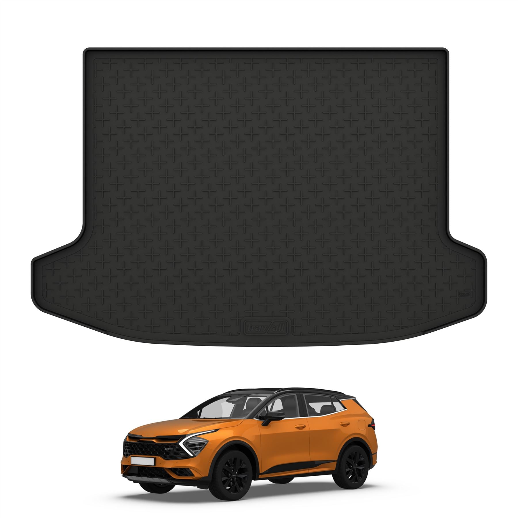 Travall Trunk Liners Kia Sportage vasca bagagliaio gomma 1 pezzo su misura