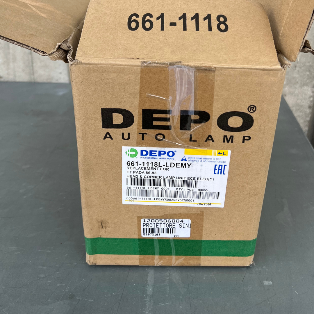 DEPO Fanaleria 661-1118L-LDEMY fanale anteriore sinistro Fiat Panda 1