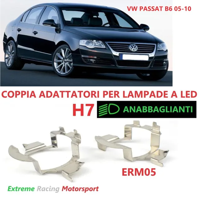 Xtreme Racing Accessori per Illuminazione LED ERM005 adattatori H7 Passat B6 coppia