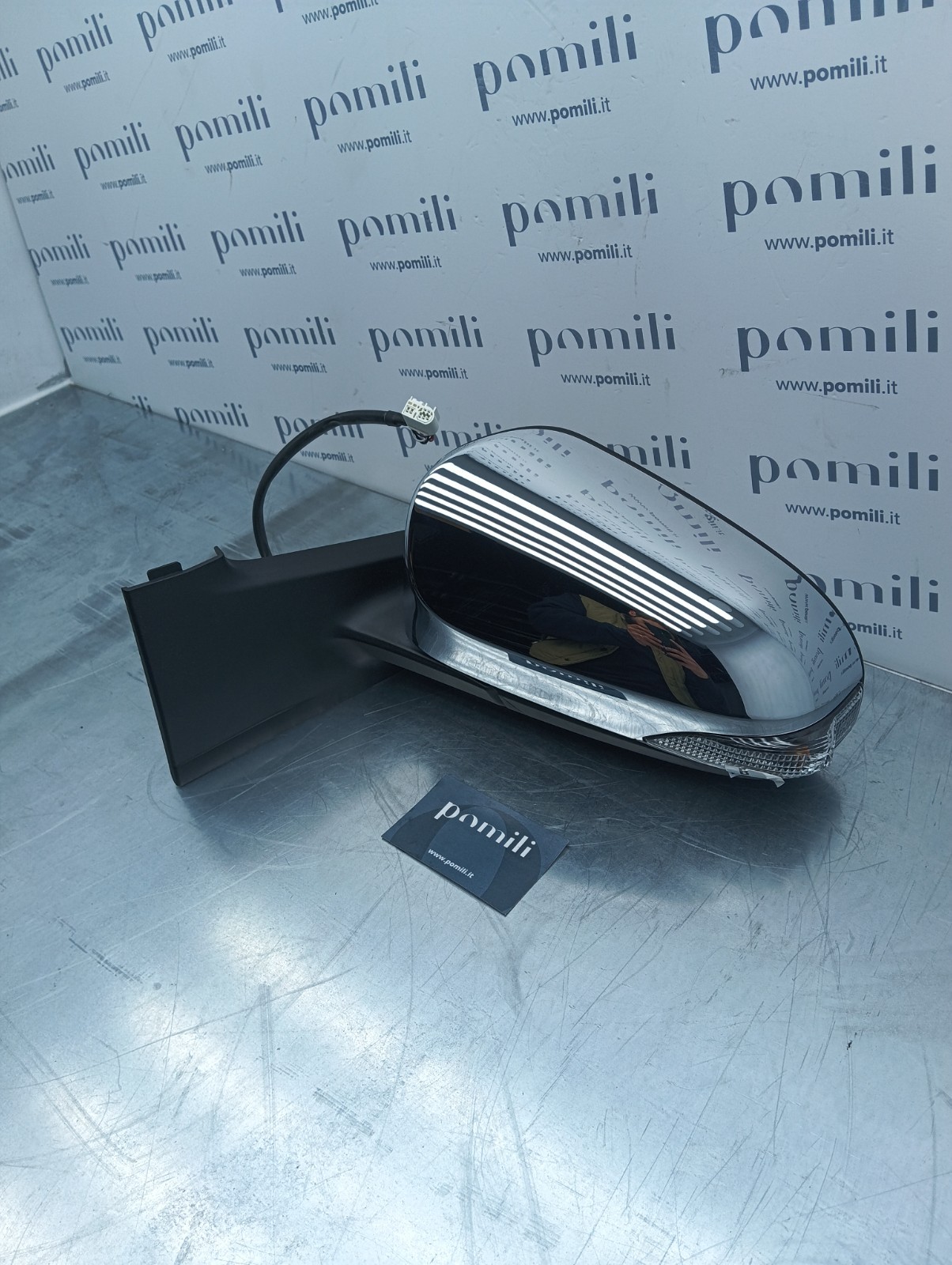 Pomili Cristalli Specchietto Toyota Yaris sinistro elettrico riscaldato 87940-0D590 argento