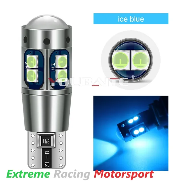 Xtreme Racing Lampadine LED ERM Youbante T10 BLU ICE 2 pezzi 12 V