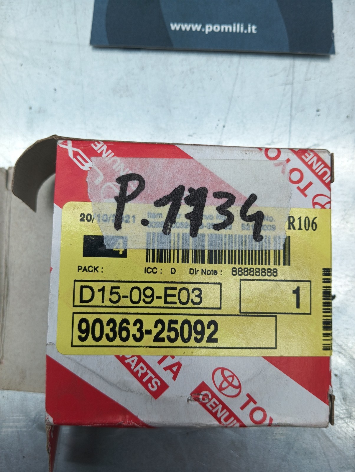 Pomili Cambio e trasmissioni Toyota Genuine Parts 90363-25092 cuscinetto radiale a sfere