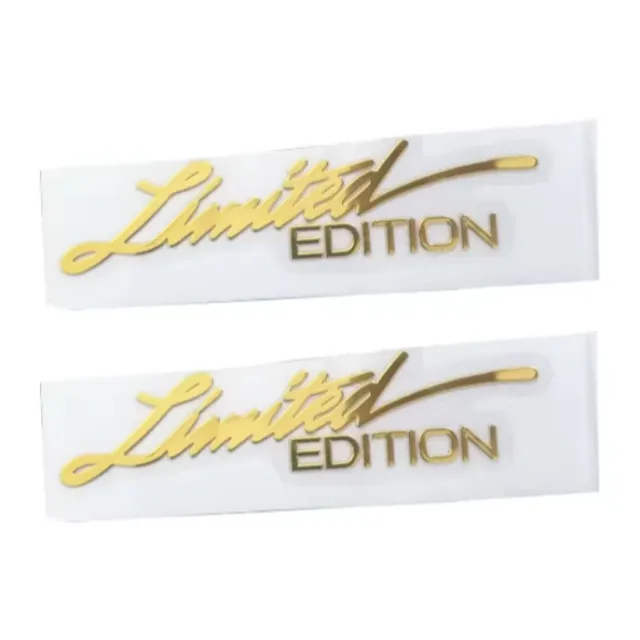 Xtreme Racing Decorazioni Auto e Adesivi Limited Edition adesivi gold 2 pezzi