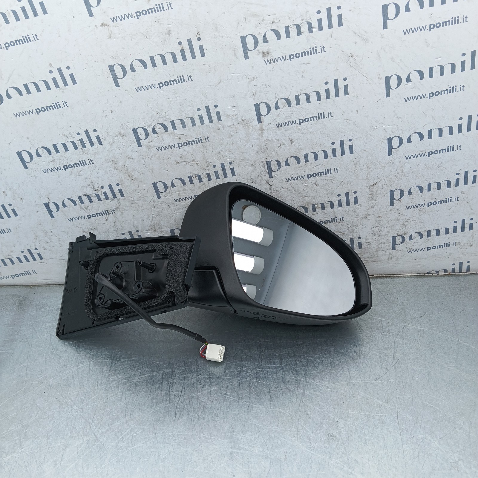 Pomili Cristalli Specchietto retrovisore destro 5PIN Toyota Yaris III 2010-2020 025614 usato senza calotta