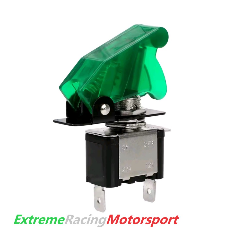 Xtreme Racing interruttore ON OFF illuminazione LED, verde, 12 V 20 A
