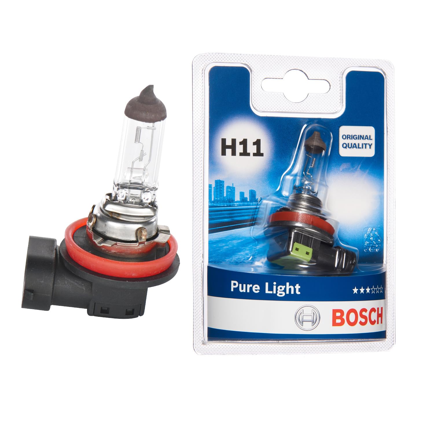 Bosch Lampadine e illuminazione 1987301339 lampadina H11 Pure Light 1 pezzo