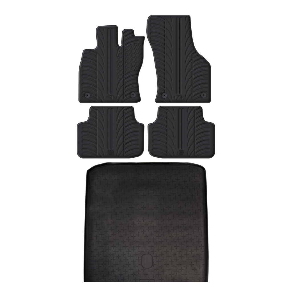 Travall Bundles Skoda Octavia vasca baule e tappetini gomma 2013-2020