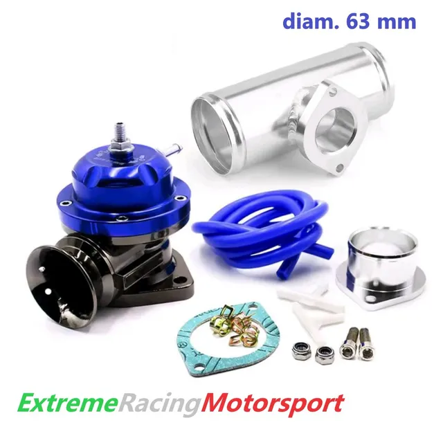 Xtreme Racing Impianto Carburante Kit Completo valvola pop off RS blu 63 mm regolabile