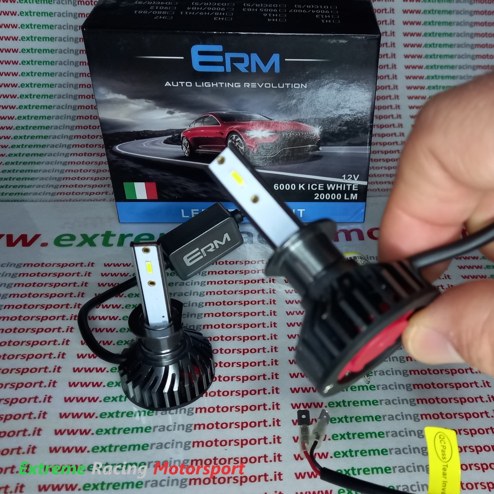 Xtreme Racing Lampadine LED ERM 20K H3 lampadine 6000K 2 pezzi