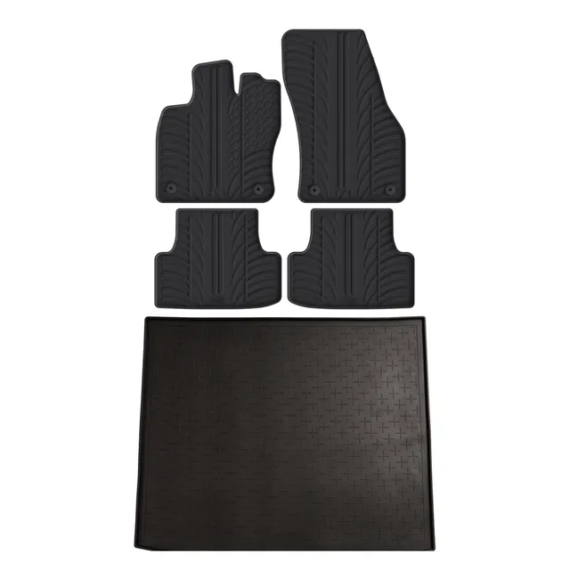 Travall Bundles Seat Ateca Rubber Boot Liner and Car Mats bundle