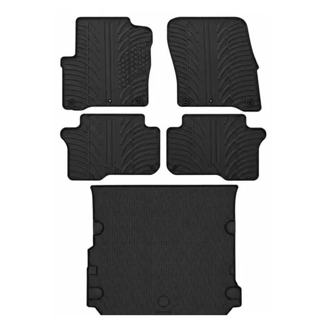 Travall Bundles VW Touran tappetini e vasca baule in gomma 2003-2015
